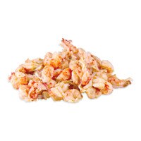 mound of peeled, par cooked crayfish tail meat