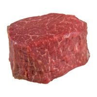 one raw 6oz. grass-fed Angus beef tenderloin filet