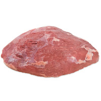 whole, raw, grass-fed beef top round
