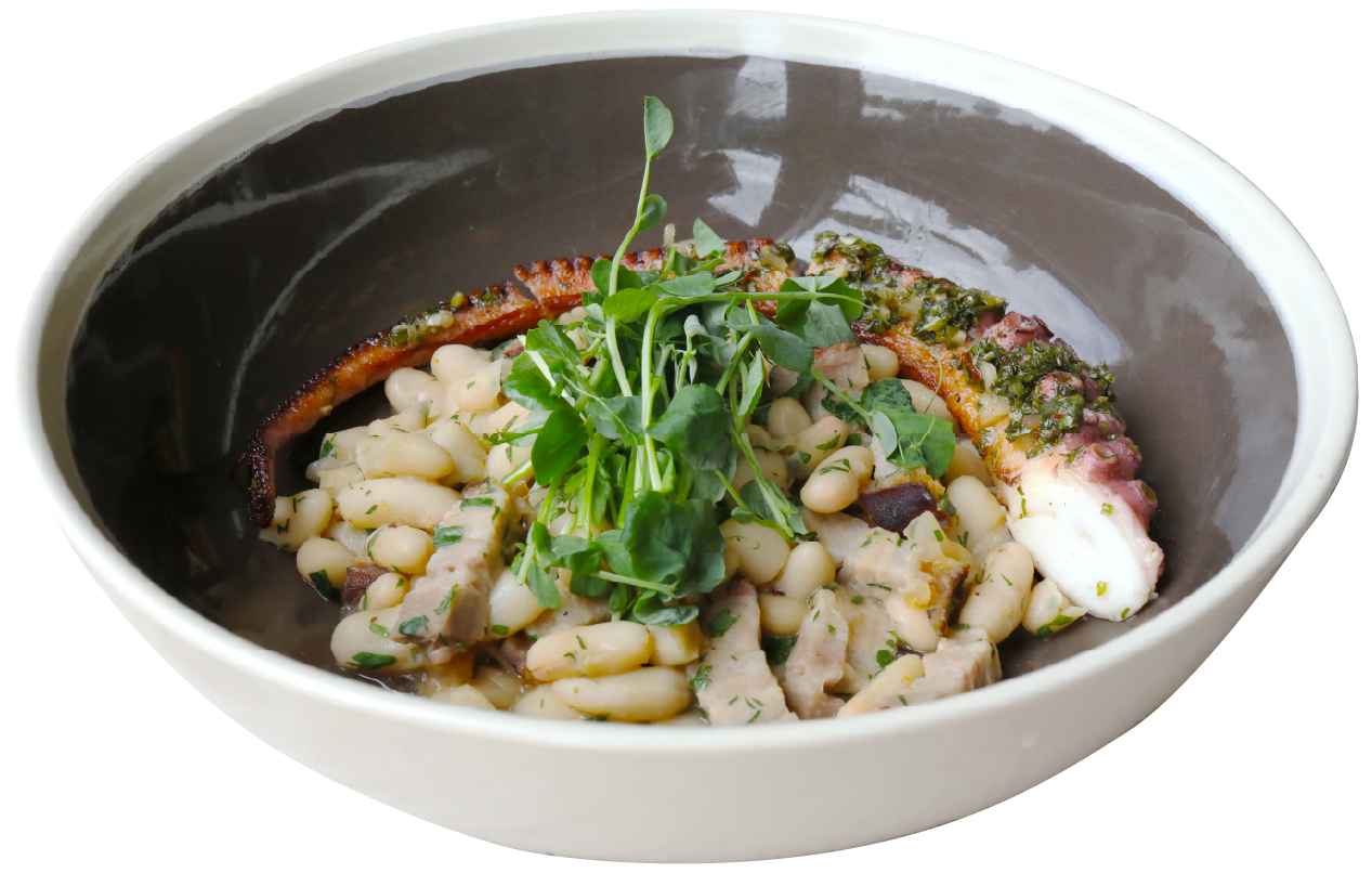 Costa Atlantico Octopus with Beans and Pork Belly