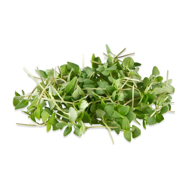 loose sprigs of micro Thai basil