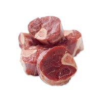 raw pieces of venison osso bucco