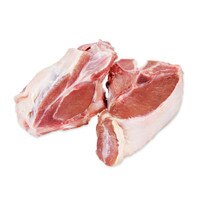 2 raw wild boar saddle chops