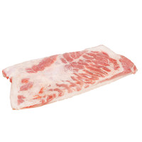 Raw rectangular slab of Beeler’s pure pork belly