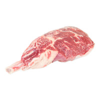 raw bone-in grass-fed beef cowboy ribeye steak