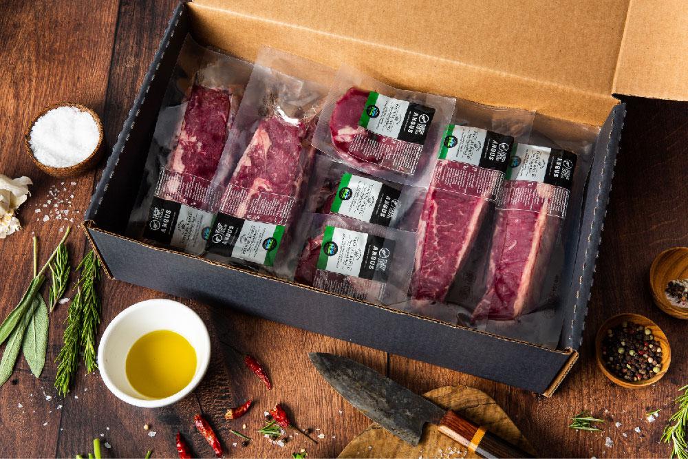 GrassFed Beef Steakhouse Sampler Box Marx Foods