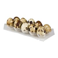 a dozen speckled quail eggs