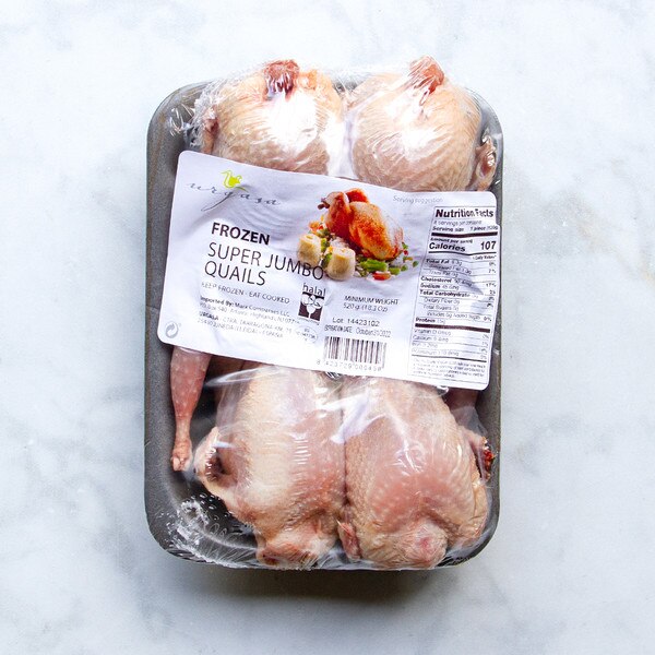 Packaged whole quail