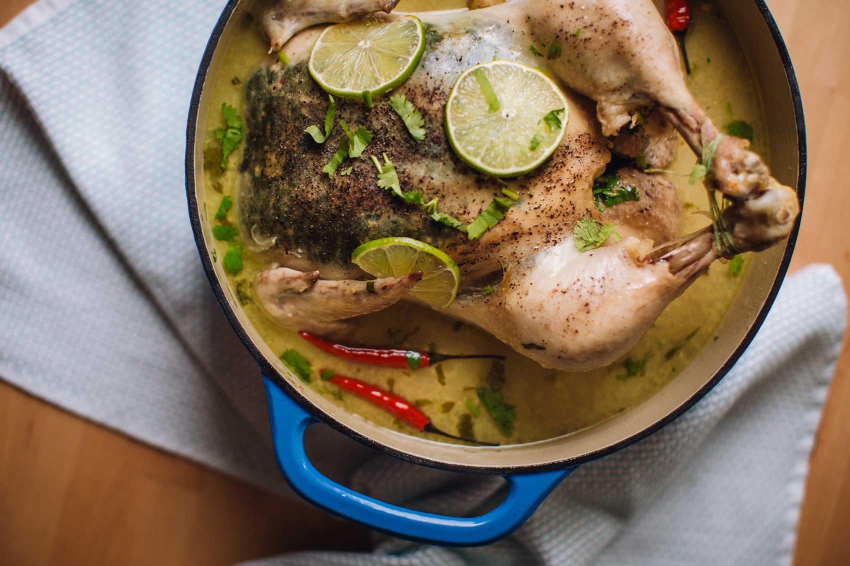 chicken with chilies and lime