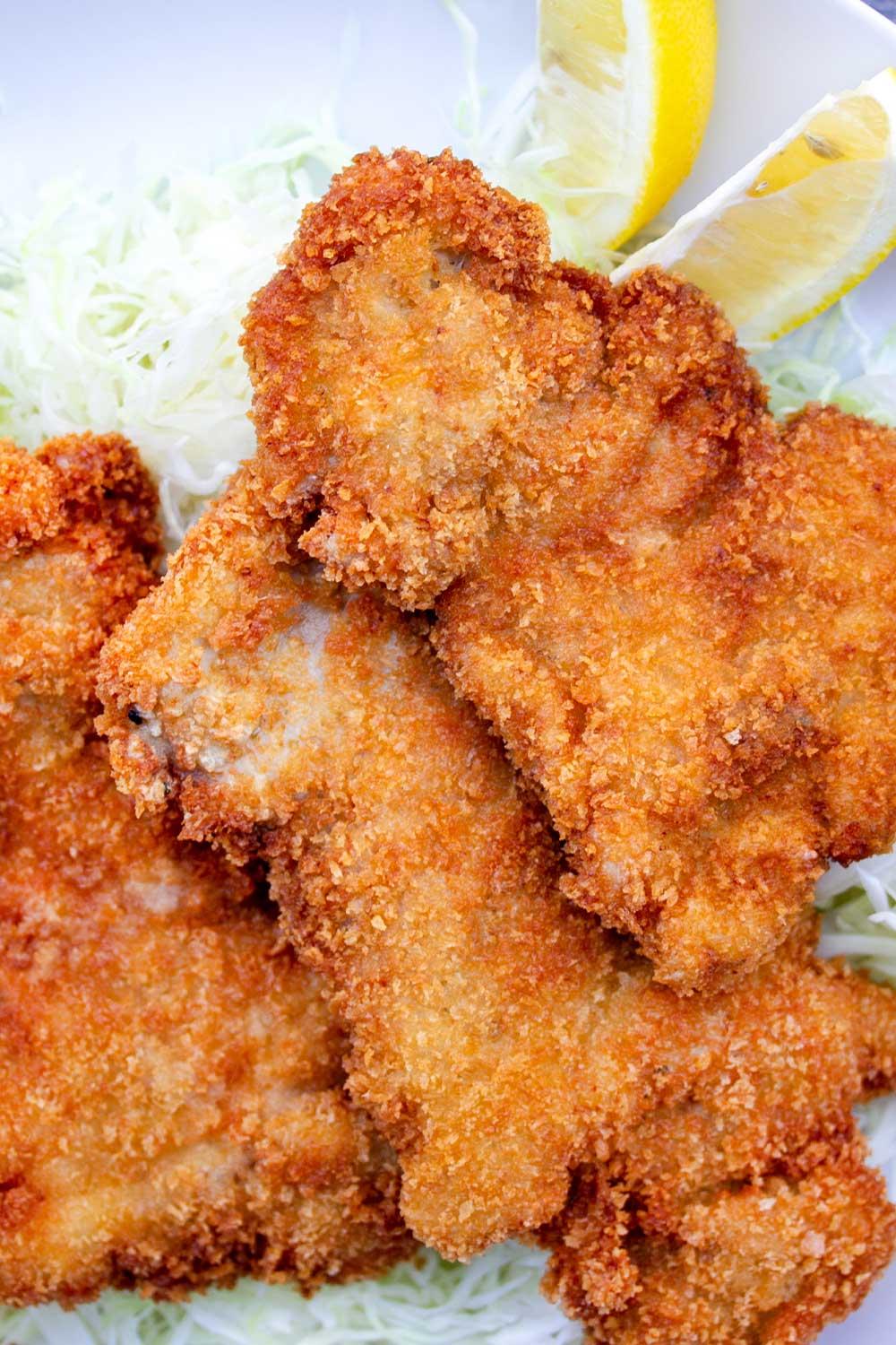 flattened fried chicken