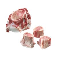 1 large & 3 small crosscut raw veal marrow bones